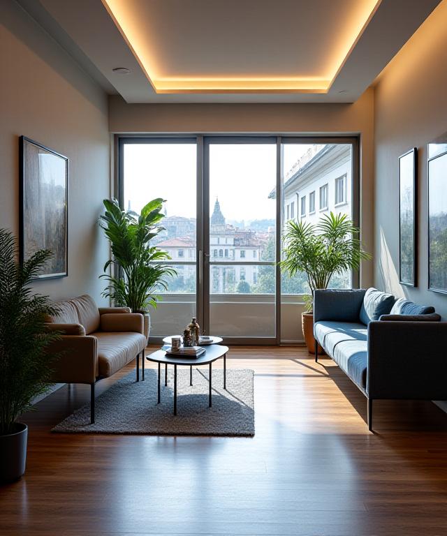 Despatx legal a Roma amb elements moderns i una atmosfera acollidora